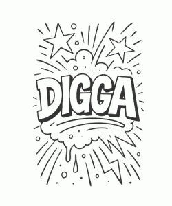 Ausmalbild Graffiti 012