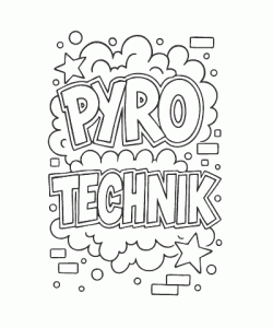 Ausmalbild Graffiti 017