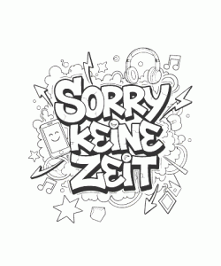 Ausmalbild Graffiti 021