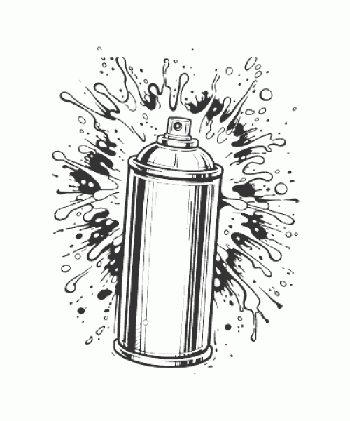 Ausmalbild Graffiti 025