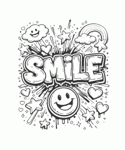 Ausmalbild Graffiti 031