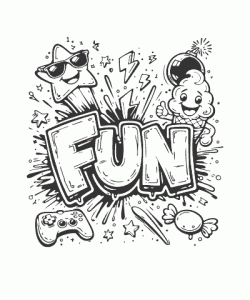 Ausmalbild Graffiti 032