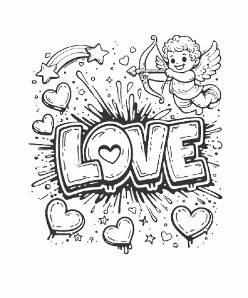 Ausmalbild Graffiti 033