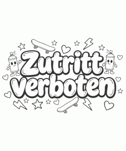 Ausmalbild Graffiti 042