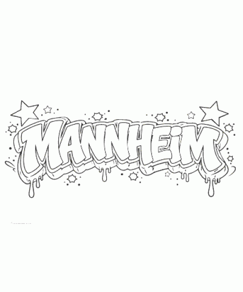 Ausmalbild Graffiti 049