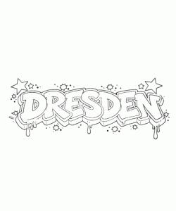 Ausmalbild Graffiti 054