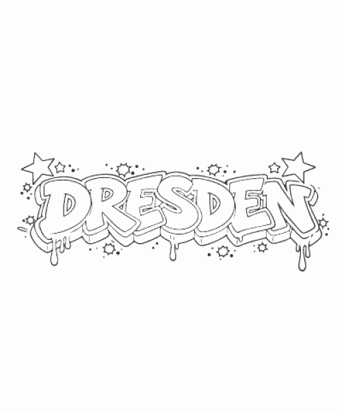 Ausmalbild Graffiti 054