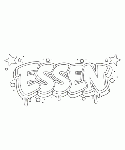 Ausmalbild Graffiti 056