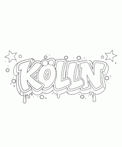 Ausmalbild Graffiti 058