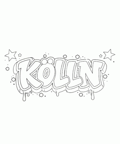 Ausmalbild Graffiti 058