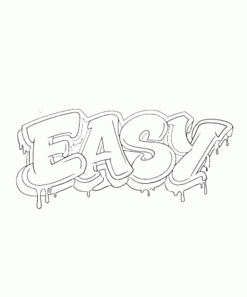 Ausmalbild Graffiti 066