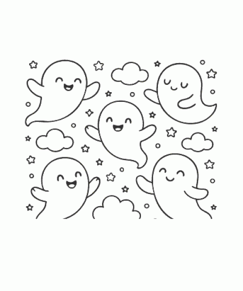 Ausmalbild Halloween 006