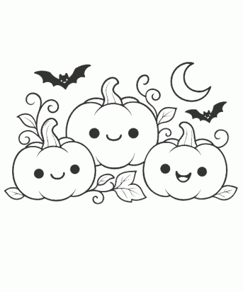 Ausmalbild Halloween 007