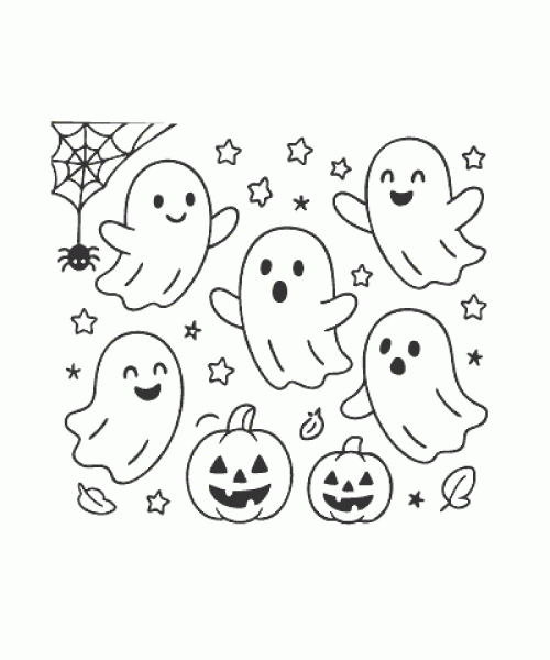 Ausmalbild Halloween 010