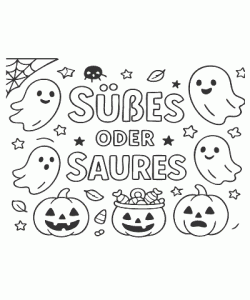 Ausmalbild Halloween 011