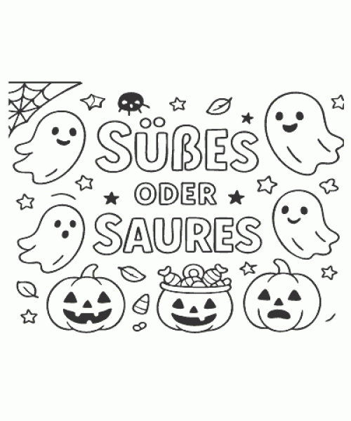 Ausmalbild Halloween 011