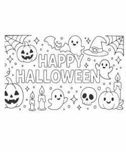 Ausmalbild Halloween 012