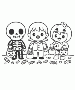 Ausmalbild Halloween 015