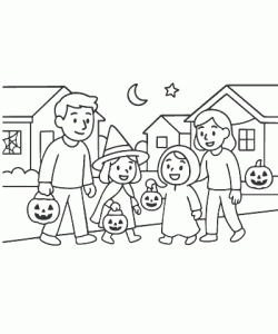 Ausmalbild Halloween 018