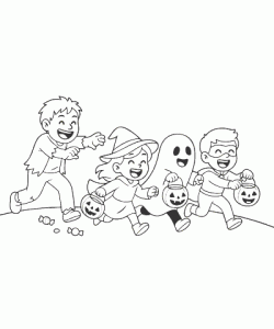 Ausmalbild Halloween 022