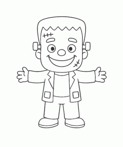 Ausmalbild Halloween 032