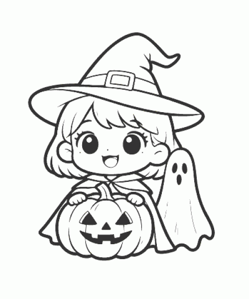 Ausmalbild Halloween 039