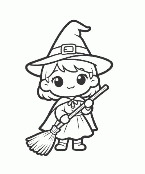 Ausmalbild Halloween 040