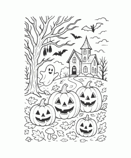 Ausmalbild Herbst 007