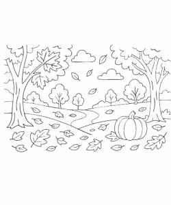 Ausmalbild Herbst 013