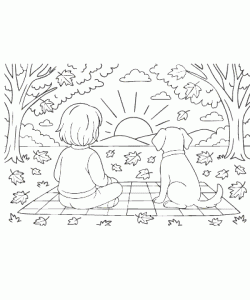 Ausmalbild Herbst 022