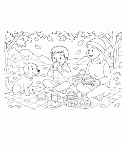 Ausmalbild Herbst 024