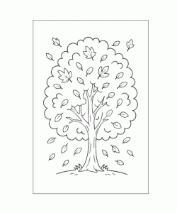 Ausmalbild Herbst 025