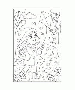 Ausmalbild Herbst 056