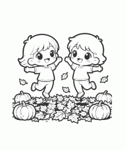 Ausmalbild Herbst 058