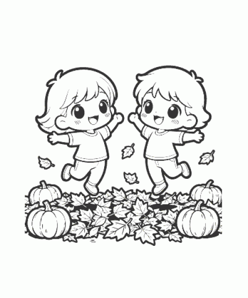 Ausmalbild Herbst 058