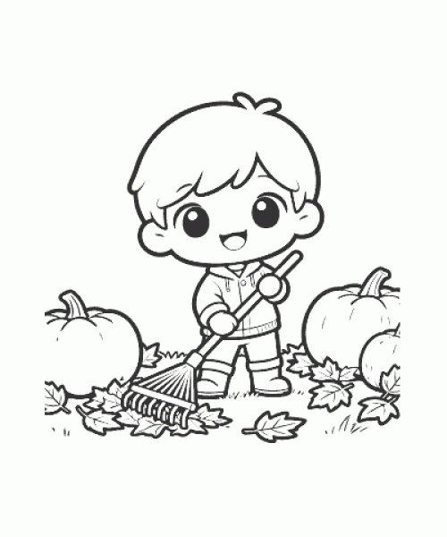 Ausmalbild Herbst 059