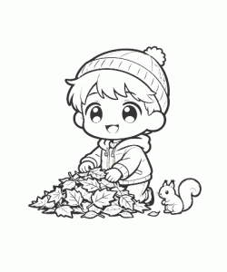 Ausmalbild Herbst 060