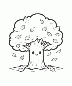 Ausmalbild Herbst 061