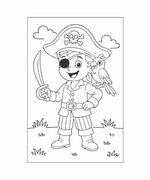 Ausmalbild Jungs 002