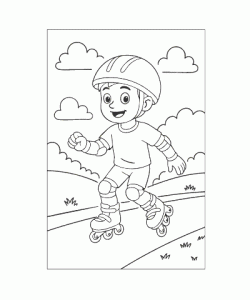 Ausmalbild Jungs 009