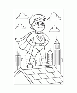 Ausmalbild Jungs 010