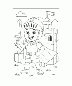 Ausmalbild Jungs 016