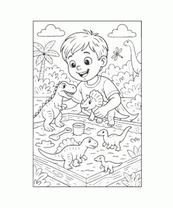 Ausmalbild Jungs 019