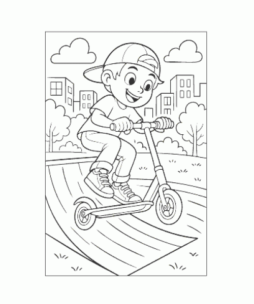 Ausmalbild Jungs 021