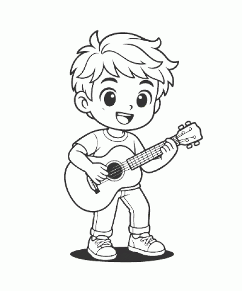 Ausmalbild Jungs 022