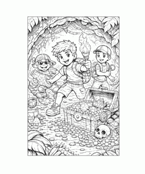 Ausmalbild Jungs 028