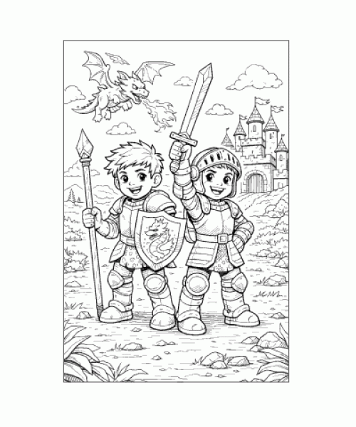 Ausmalbild Jungs 029