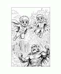 Ausmalbild Jungs 034