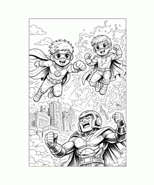 Ausmalbild Jungs 034