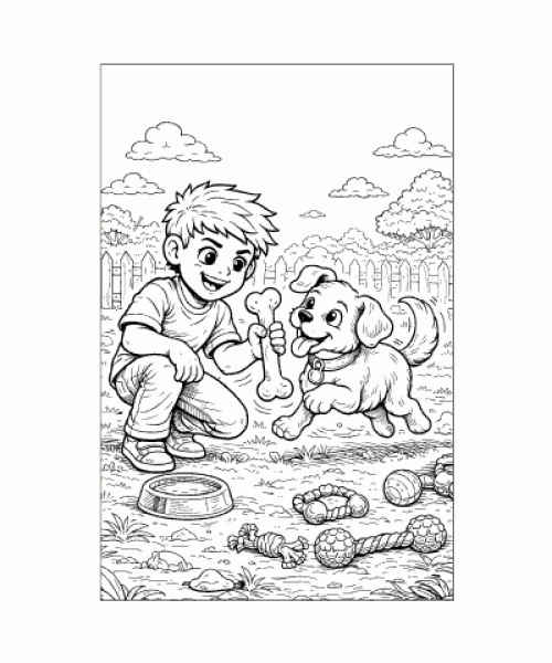 Ausmalbild Jungs 037